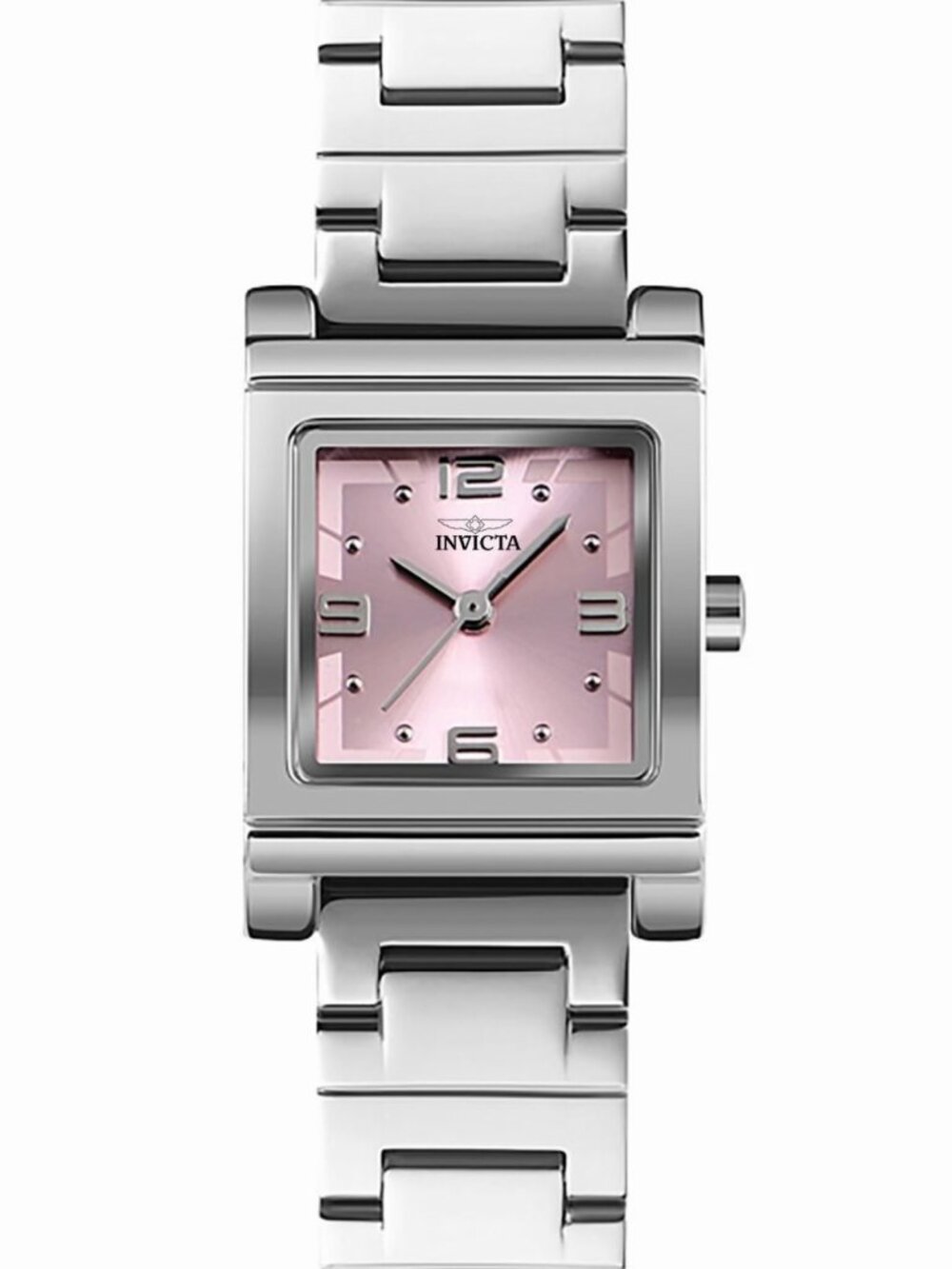 $199 Invicta Women’s Angel 21mm Square Pink Dial Quartz Watch 70244 NIB